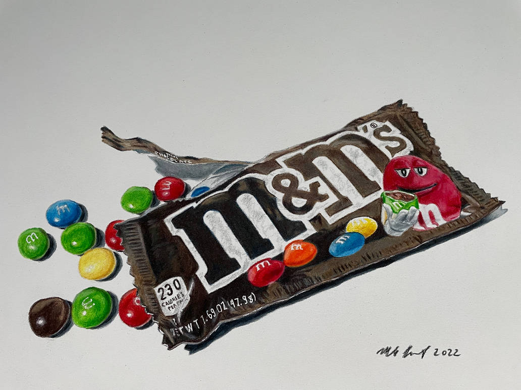 Plain M&Ms, a traditional drawing by Mark Russinovich