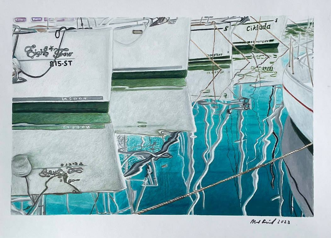 Reflections, a traditional drawing by Mark Russinovich